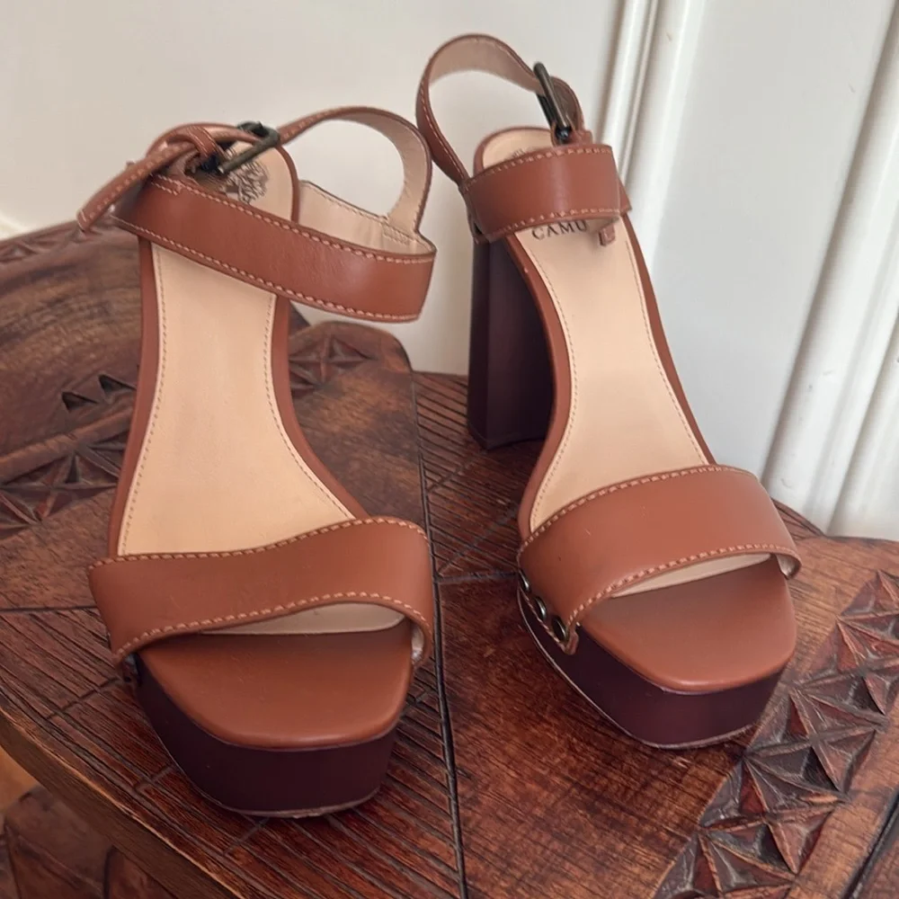 Vince‎ camuto Lethalia Platform Block-Heel Sandals Sz 9 - Picture 15 of 15